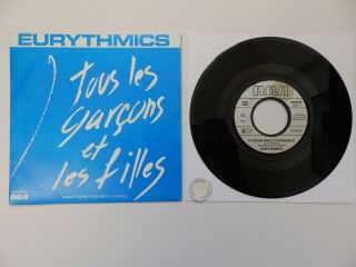 Eurythmics - Tous Les Garcons Et Les Filles - French Promo 7 " - Rare Pic Sleeve