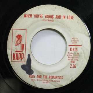 Rock Promo 45 Ruby And The Romantics - When You 