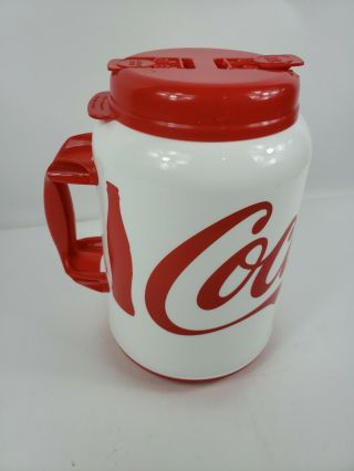 Jumbo Coca - Cola Mug - 100oz.  Coke Whirley Jug - Bpa - Red And White