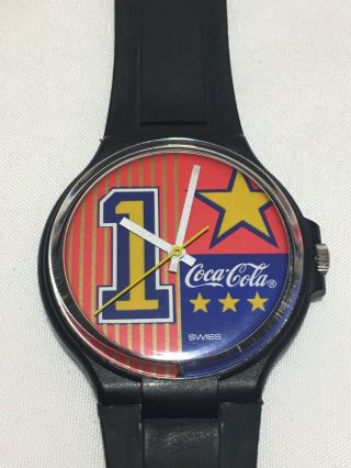 Vintage 1980s Swatch Watch Coca - Cola Mb102 With Battery