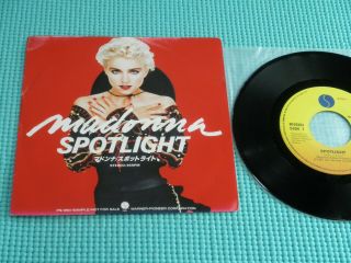 Madonna Promo Only 7 " Single Spotlight Ps - 1054 Japan Warner Pioneer