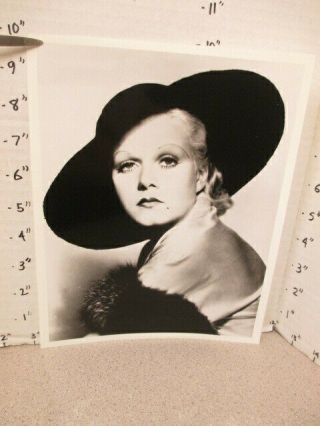 Max Factor 1930s Jean Harlow Large Hat Makeup Museum Ad Movie Photo 1970s