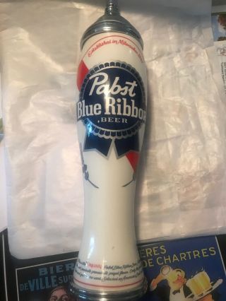 Pbr Pabst Blue Ribbon Pub Style Beer Tap Handle Milwaukee 1844 Vintage