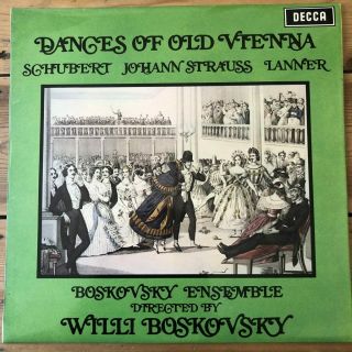 Sxl 6344 Schubert / Strauss / Lanner Dances Of Old Vienna / Boskovsky W/b