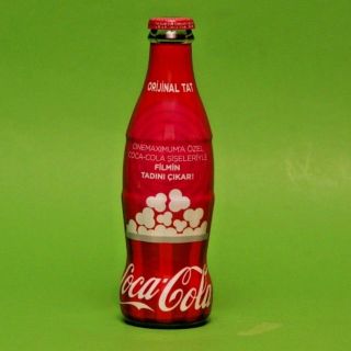 2019 Coca Cola Turkey Empty Glass Turkish Bottle Special For Cinema Opening