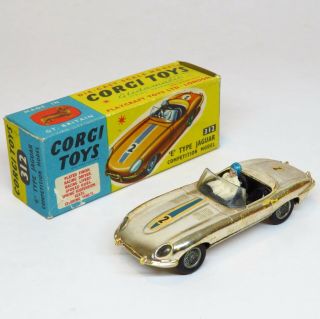 Corgi Toys 312 - Jaguar E Type Competition Model - Boxed Mettoy Playcraft Xke