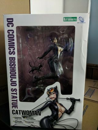 Kotobukiya Catwoman Dc Bishoujo Statue Catwoman 1/7 Scale Pvc Pls Read Descript