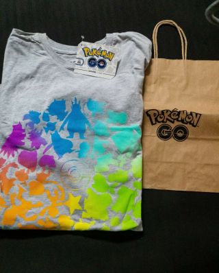 Pokemon Go Fest 2019 Chicago Exclusive T - Shirt - Xxl W/ Bag And Map Authentic