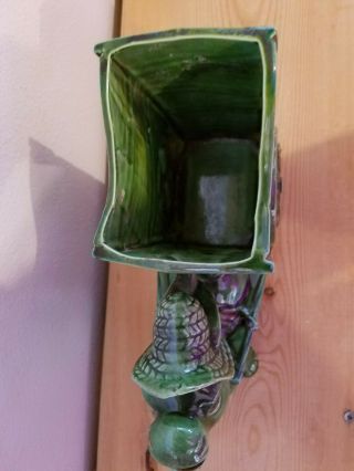 Vintage LEFTON Donkey and Cart planter Vase Ceramic 8 