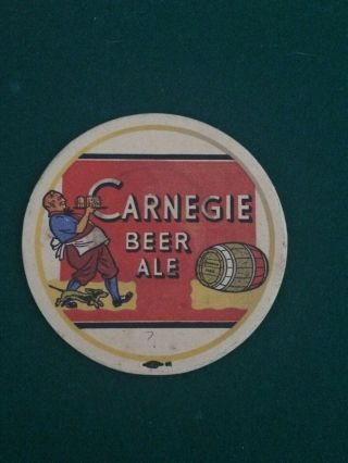 Carnegie,  Pennsylvania - Carnegie Beer Ale Vintage Coaster