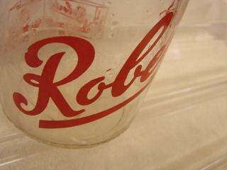 ROBERTS ONE QUART MILK BOTTLE BB48 SWEET CREAM BUTTER GRAPHICS 2 SIDES RED VERY 2