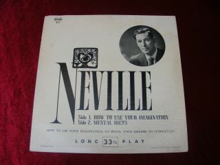 Neville Goddard Very Rare Lp Record How To Use Your Imagination & Mental Diets
