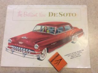 1952 Desoto Motor Car Company Brochure - The Brilliant - Sportsman - Club Coupe