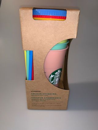 Starbucks Color Changing Cups Cold Set Rare Summer 2019 Set Of 5 Cups