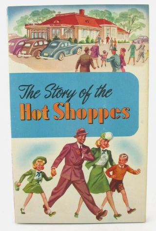 1950s The Story Of The Hot Shoppes Drive - In Restaurant Brochure Booklet W/photos