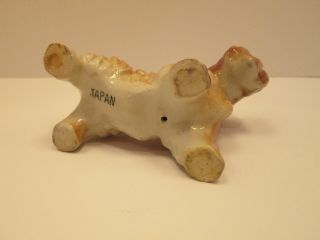 1x Scottish Terrier SCOTTY Dog Rusty Brown Green Eyes Vintage Pottery Figurine 6