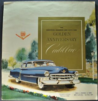 1952 Cadillac Brochure Fleetwood 75 60 Special 62 52 Not A Reprint