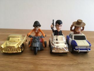 Japanese Animation ‘lupin The 3rd ‘ Figures Lupin,  Fujiko And Zenigata.