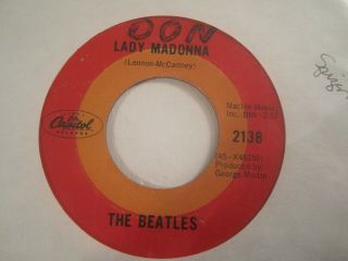 Beatles - Capitol Target Dome 45rpm - Lady Madonna - Nm - /vg
