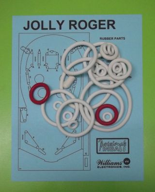 1967 Williams Jolly Roger Pinball Rubber Ring Kit