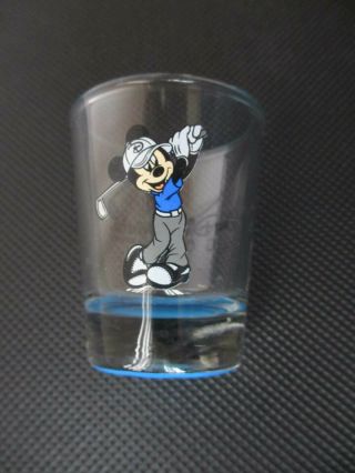 Vintage Walt Disney World Golf Shot Glass Mickey Mouse