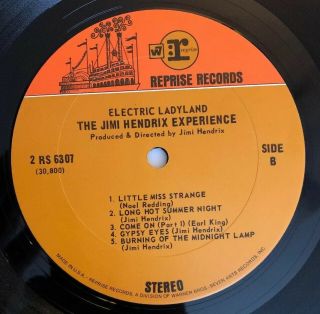 Jimi Hendrix Experience - Electric Ladyland - 1969 US 1st Press 2 RS 6307 (NM) 6