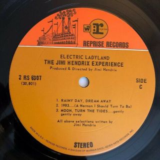 Jimi Hendrix Experience - Electric Ladyland - 1969 US 1st Press 2 RS 6307 (NM) 7