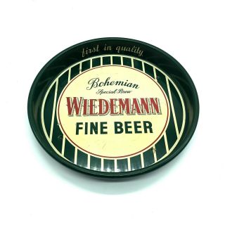 Wiedemann Fine Beer Tin Platter Bohemian Special Brew Collectible Bar Decoration