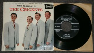 The Sound Of The Crickets 45 Ep Brunswick Eb 71038 7 " Buddy Holly Hear