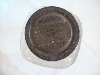Vintage PLEE - ZING One Pound Coffee Jar Glass - RARE 3