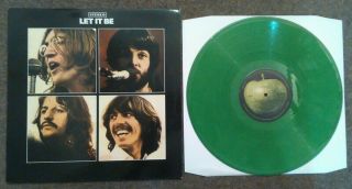 The Beatles - Let It Be - Very Rare 12 " Green Vinyl Lp Pressing