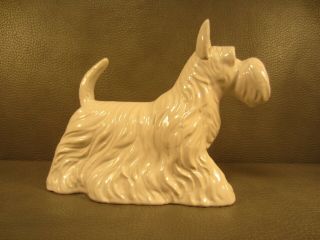 Vintage White Scotty Scottie Terrier Dog Ceramic Figurine