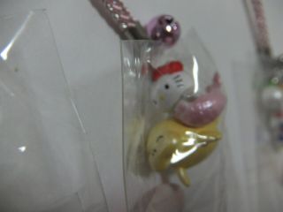 Hello Kitty Japan mascot strap key chain charm netsuke phone limited x 3 44 3