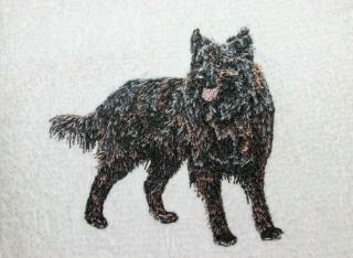 Dutch Shepherd Dog Breed Set Of 2 Hand Towels Embroidered