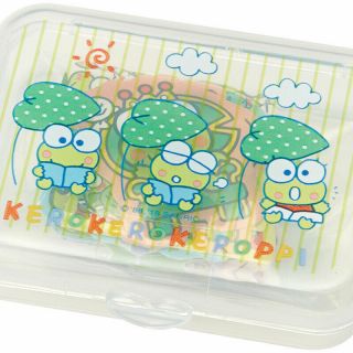 Kero Kero Keroppi Sanrio Stickers 40pcs with Plastic Case (Designed in Japan) 4