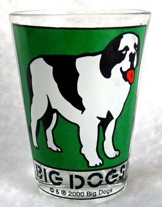 Shot Glass Big Dogs 2000 Shooter 2 - 5/8 Inch Jigger