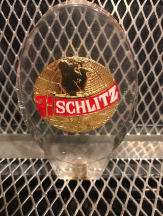 Schlitz Brewing Milwaukee World Lucite Mini Shotgun Beer Tap Handle