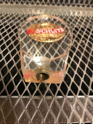 SCHLITZ BREWING MILWAUKEE WORLD Lucite Mini Shotgun Beer Tap Handle 5