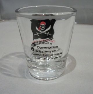 Souvenir Shotglass from The Pirate ' s Chest in St.  Thomas,  U.  S.  Virgin Islands 2