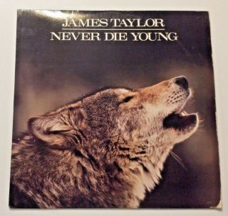James Taylor Never Die Young Vinyl Lp Record 1988 Cbs Records 40851