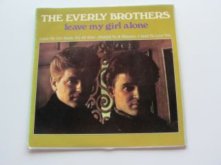 Everly Brothers 1958 U.  K.  Ep Leave My Girl Alone Warner Bros Wep 622
