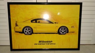 Bfgoodrich Tires Advertisement Poster Yellow Ford Mustang " When You 