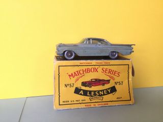 Matchbox Lesney Moko No.  75 Chevrolet Impala W/box