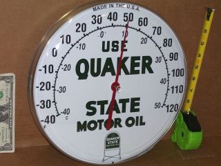 Motor Oil - Gas / Gasoline - Filling Station Thermometer Made In Usa