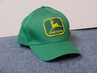 John Deere Green Adult Cap,  With Patch,  Full Back,