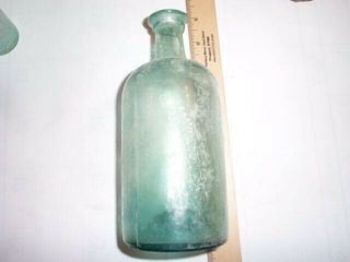 Dug Civil War Crude Applied Top Pontiled Medicine Hospital Bottle
