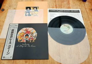 Queen A Day At The Races Vinyl Lp Japan Press,  Inserts Obi Ref P - 6554e Nr.