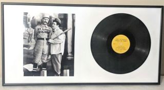 Autographed Abbot & Costello Record 1956 Baseball Who 