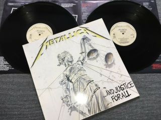 Metallica And Justice For All Uk 1988 Ex Vertigo 2 X Vinyl Lp Thrash Metal One