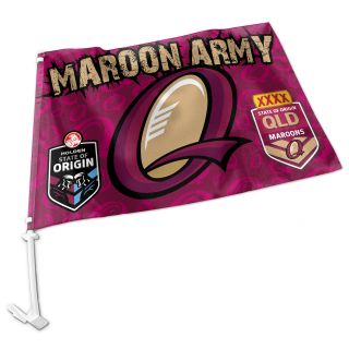 2019 State Of Origin Qld Queensland Maroons Car Flag Man Cave Fathers Day